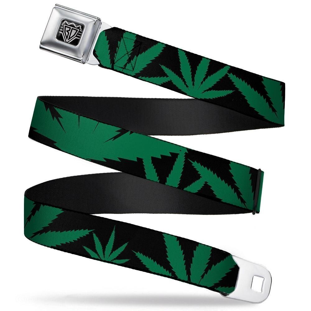 4117 INC. Unisex-Adults Buckle-Down Seatbelt Belt Weed Regular